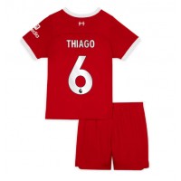 Liverpool Thiago Alcantara #6 Heimtrikotsatz Kinder 2023-24 Kurzarm (+ Kurze Hosen)